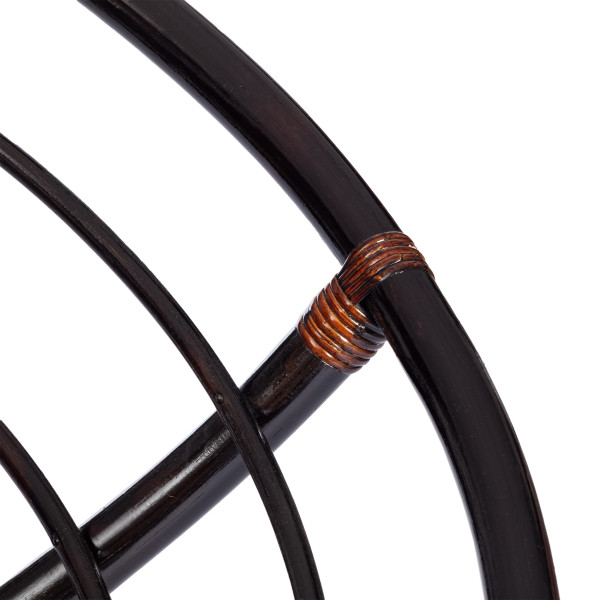 Кресло "MAMASAN" 23/02 W / без подушки / Antique brown (античный черно-коричневый) фото № 4