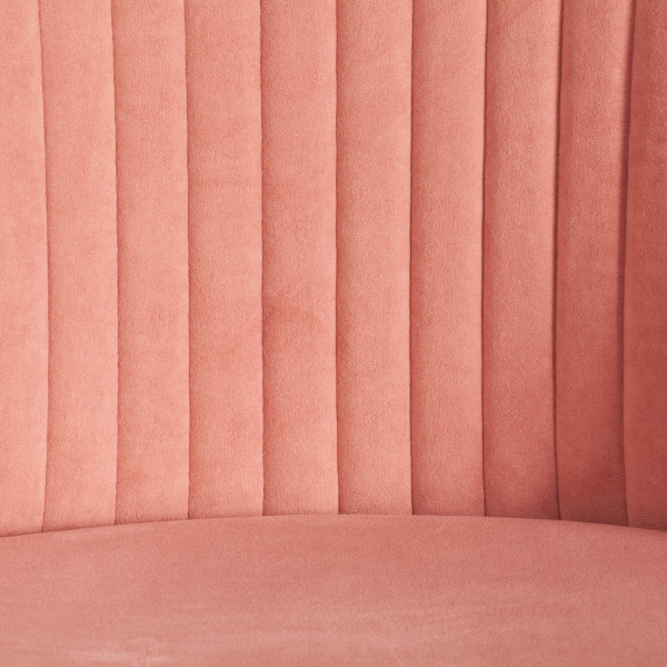 Кресло MELODY (флок, розовый, 137) фото № 7