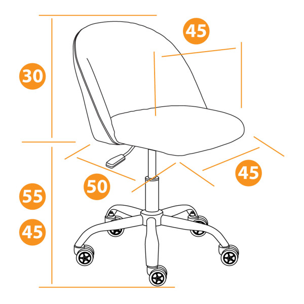 Кресло MELODY (флок, молочный, 4) фото № 13