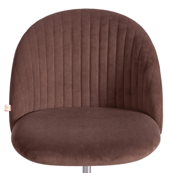 Kресло MELODY (флок, коричневый, 6) фото № 6