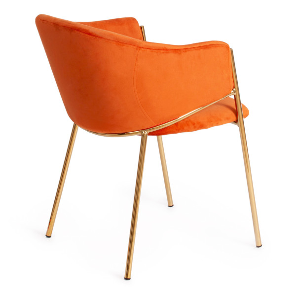 Стул KRONOS (mod. 8158) (рыжий/золотые ножки, G062-24) фото № 4