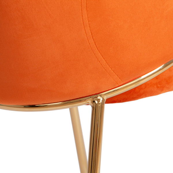 Стул KRONOS (mod. 8158) (рыжий/золотые ножки, G062-24) фото № 7