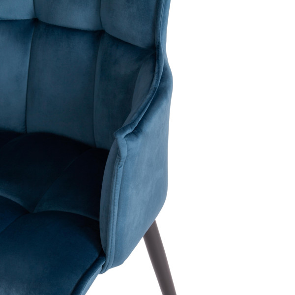 Кресло SASKIA (mod. 8283) (синий (G062-48)/черный) фото № 6