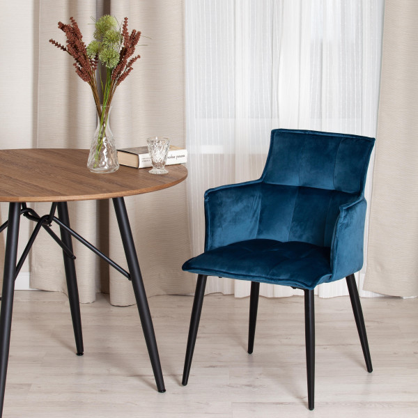 Кресло SASKIA (mod. 8283) (синий (G062-48)/черный) фото № 10