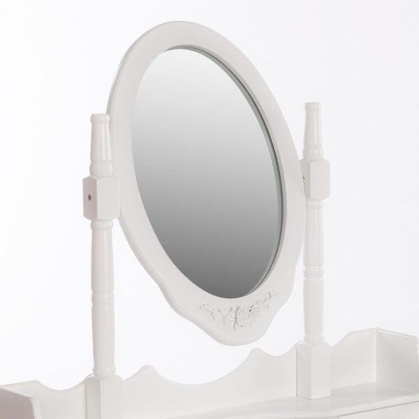 Туалетный столик с зеркалом и табуретом Secret De Maison GAUDE (mod. TT-DT003) (Белый (White)) фото № 9