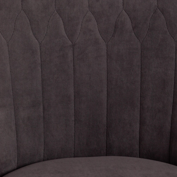 Кресло SWAN (флок, серый, 29) фото № 8