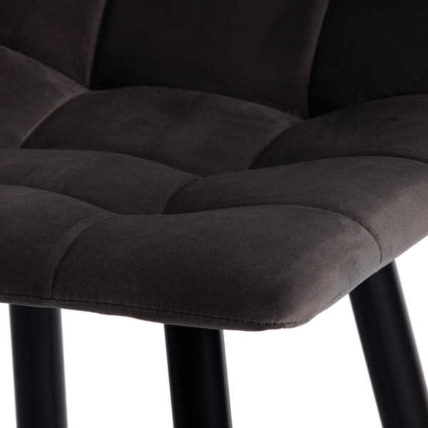 Стул полубарный CHILLY (mod. 7095пб ) (темно-серый barkhat 14/черный) фото № 8