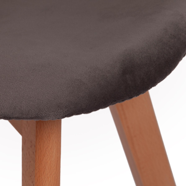 Стул Secret De Maison CINDY SOFT (mod. C1021F1) (серый (HLR 24)/натуральный) фото № 7