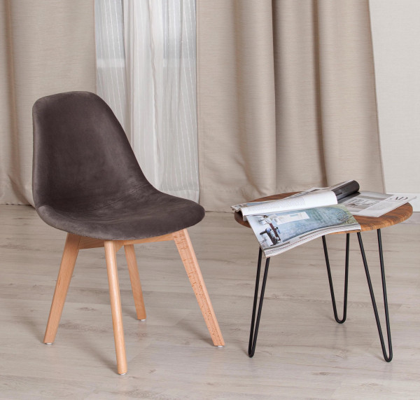 Стул Secret De Maison CINDY SOFT (mod. C1021F1) (серый (HLR 24)/натуральный) фото № 9