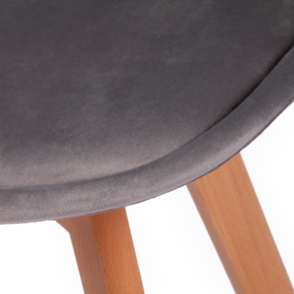 Стул Secret De Maison TULIP SOFT (mod. 74) (светло-серый (HLR19)/натуральный) фото № 7