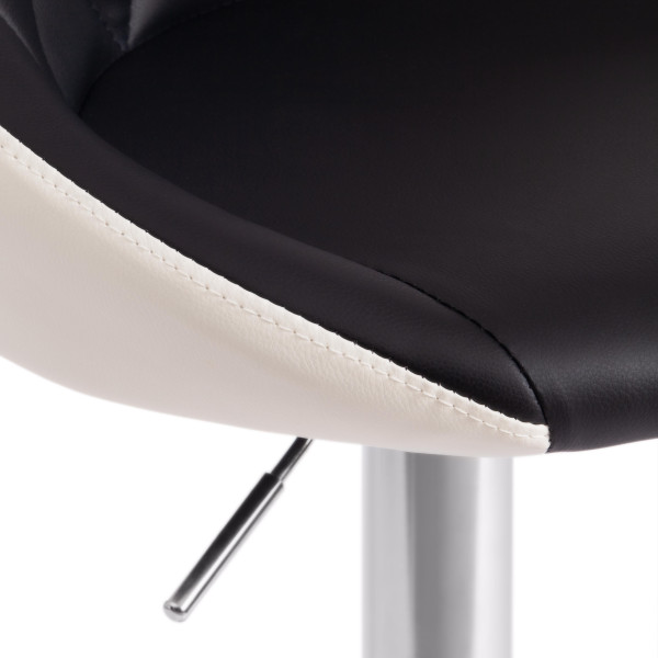 Стул барный MESSY (mod. KY704C) (черный/белый/хром) фото № 8