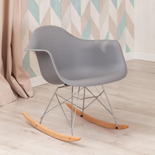 Кресло-качалка Secret De Maison CINDY (mod. C1025A) (серый 024 /натуральный) фото № 9