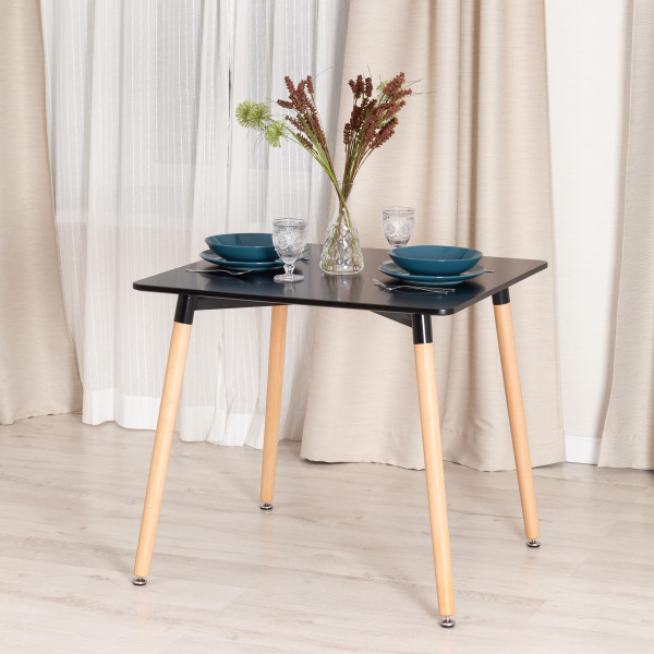 Стол JOHN (mod. T1003) (Black (черный)/ Natural (натуральный)) фото № 5