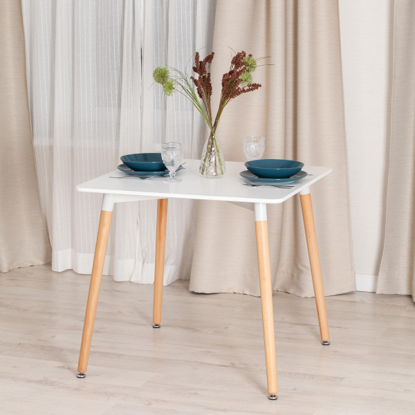 Стол JOHN (mod. T1003) (White (Белый) / Natural (натуральный)) фото № 5