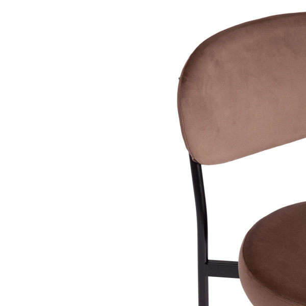 Стул REVO (mod. 7033) (коричневый barkhat 11/черный) фото № 8