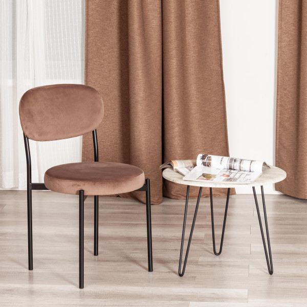 Стул REVO (mod. 7033) (коричневый barkhat 11/черный) фото № 10