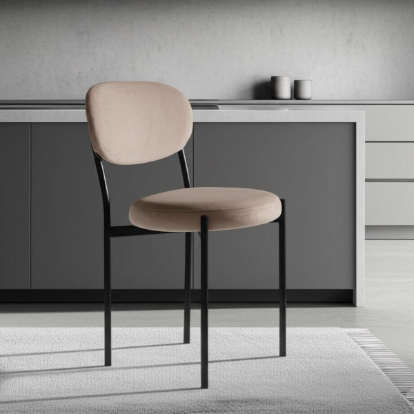 Стул REVO (mod. 7033) (бежевый barkhat 5/черный) фото № 9