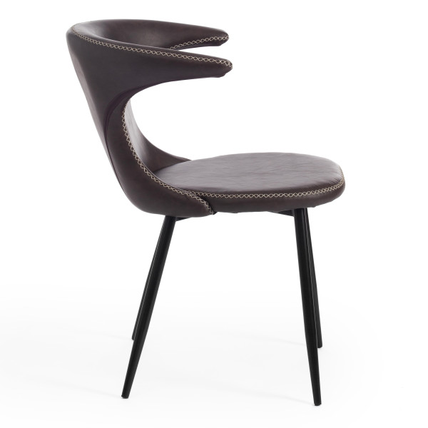 Стул FLAIR (mod. 9020) (коричневый 1/черный) фото № 2
