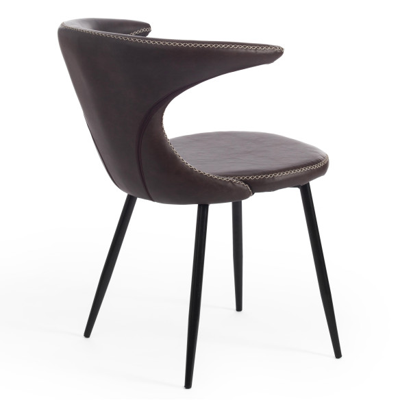 Стул FLAIR (mod. 9020) (коричневый 1/черный) фото № 3
