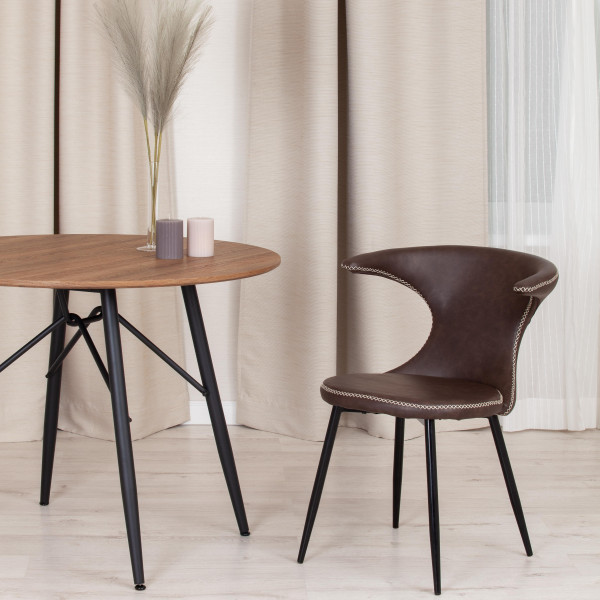 Стул FLAIR (mod. 9020) (коричневый 1/черный) фото № 11