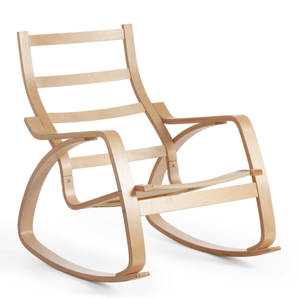 Кресло-качалка mod. AX3005 (натуральный #1/ ткань бежевая 1501-4) фото № 6