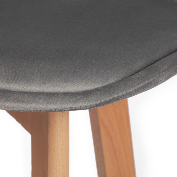 Стул Secret De Maison TULIP SOFT BAR (mod. 75) (светло-серый (HLR19)/натуральный) фото № 7