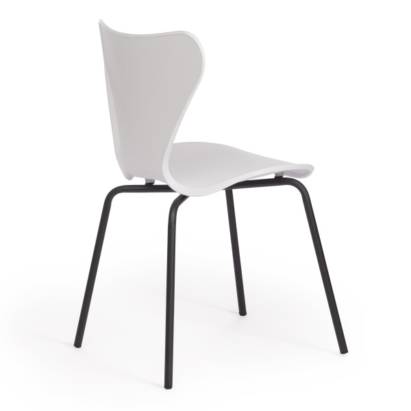 Стул Jacobsen (mod DC 102) (белый 018/черный) фото № 3
