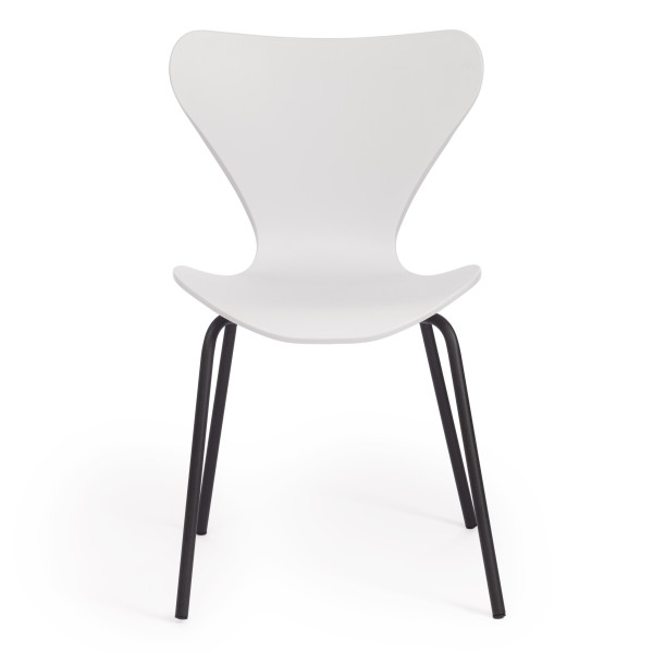 Стул Jacobsen (mod DC 102) (белый 018/черный) фото № 5