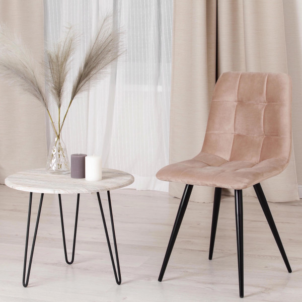 Стул CHILLY (mod. 7095-1) (бежевый barkhat 5/черный) фото № 10