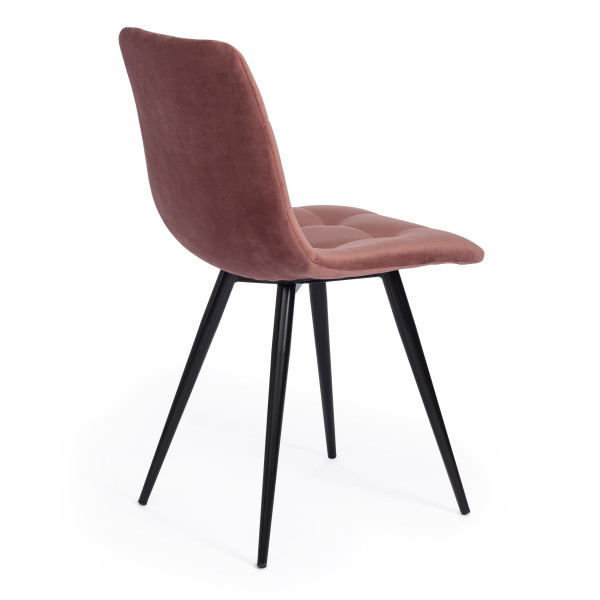 Стул CHILLY (mod. 7095-1) (коралловый barkhat 15 /черный) фото № 3