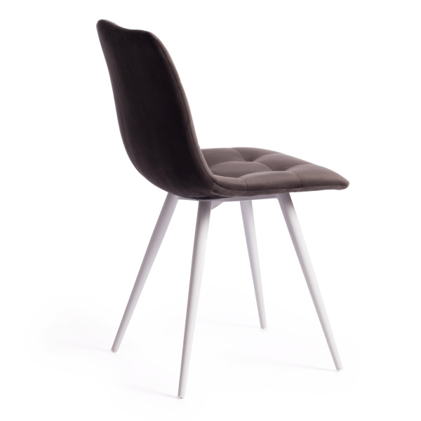 Стул CHILLY (mod. 7095-1) (темно-серый barkhat 14/белый) фото № 3