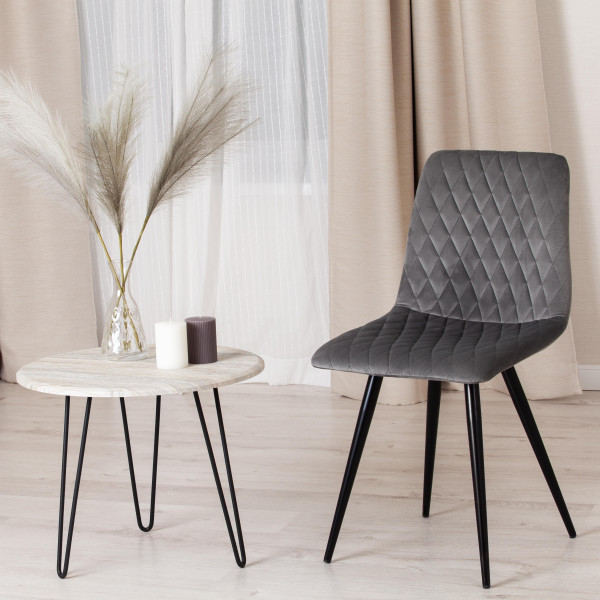 Стул CHILLY X (mod. 7096-1) (серый barkhat 26/черный) фото № 10