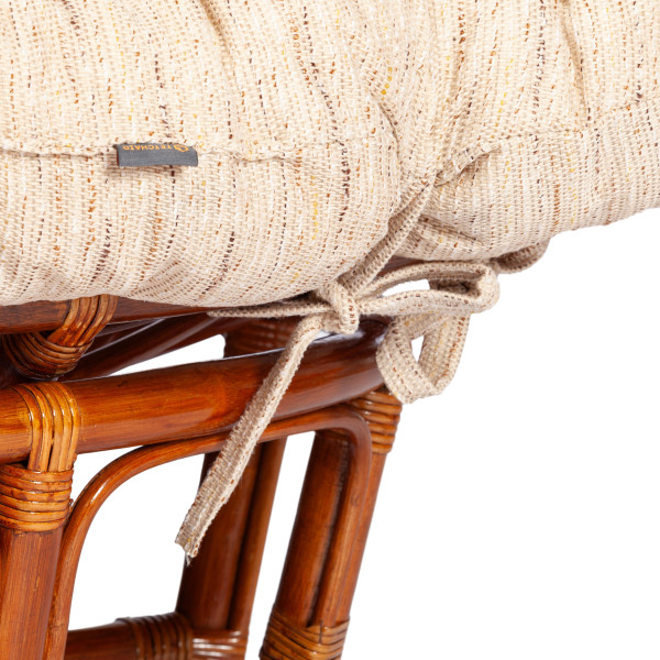 Кресло "MAMASAN" 23/02 W /с подушкой/ Cognac (коньяк) фото № 10