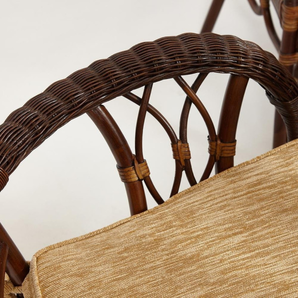 Комплект обеденный «Андреа Гранд» (Grand Andrea) натуральный ротанг (Pecan washed) фото № 18