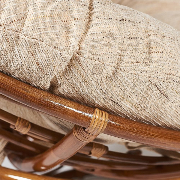 Кресло из ротанга «Папасан» (Papasan 23/01 Pecan орех) + Подушка (старт) фото № 11