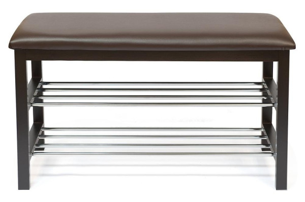 Обувница-скамья SR-0628 (Искусственная коричневая кожа) фото № 2