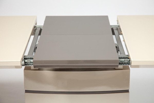 Стол раскладной «Wolf» (mod. 8053-2) (слоновая кость/латте, 120/160x80x76см) фото № 3