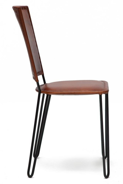 Стул Secret De Maison «BRIDELL» ( mod. M-9474 ) из натуральной кожи / коричневый фото № 3