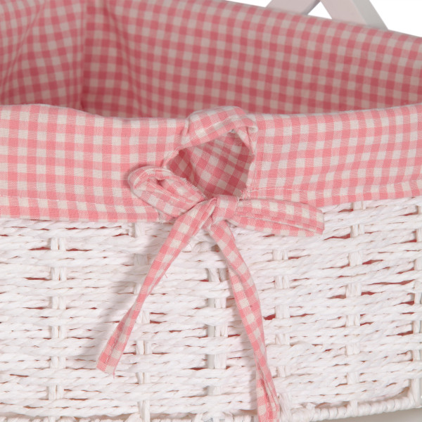 Угловая этажерка Secret De Maison ANGULAIRE 4 белый, ткань - красная клетка (Белый) фото № 5