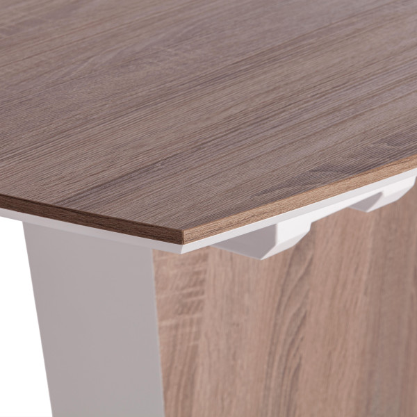 Стол FANCY Дуб трюфель/Белый фото № 10