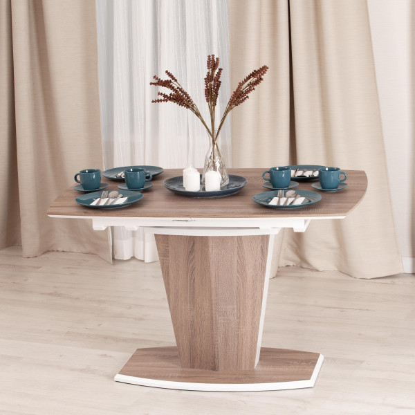 Стол FANCY Дуб трюфель/Белый фото № 15