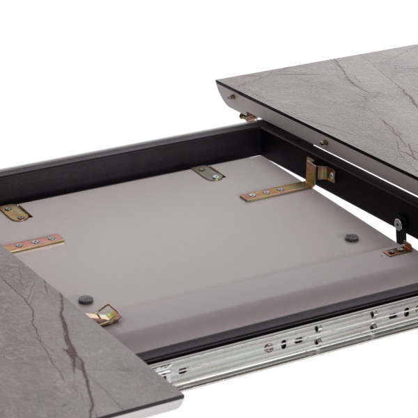 Стол обеденный DARWIN Мрамор светлый/Черный фото № 10