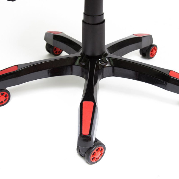 Кресло компьютерное «iBat» (red) (Чёрно-красная искусственная кожа) фото № 14