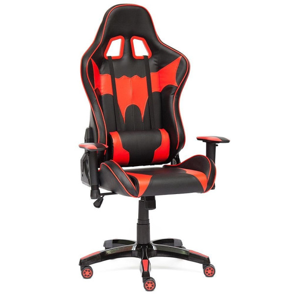 Кресло компьютерное «iBat» (red) (Чёрно-красная искусственная кожа) фото № 11