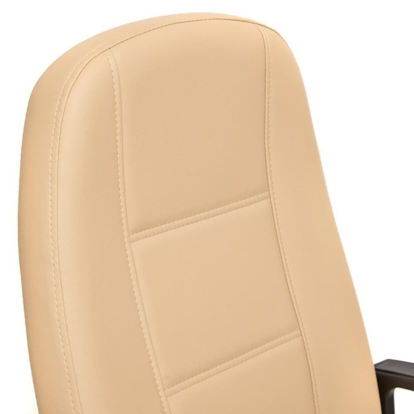 Кресло офисное TetChair CH 747 (Искусственная бежевая кожа) фото № 9