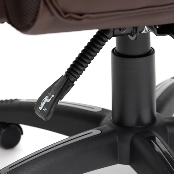 Кресло CHIEF (кож/зам/ткань, коричневый/коричневый стеганный, 36-36/36-36 стеганный/24) фото № 14