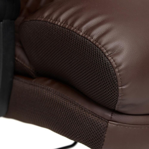 Кресло CHIEF (кож/зам/ткань, коричневый/коричневый стеганный, 36-36/36-36 стеганный/24) фото № 10