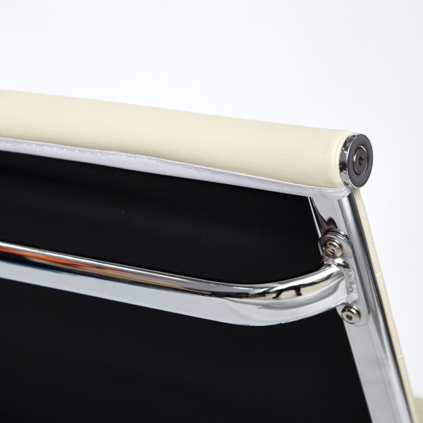 Кресло офисное TetChair «Urban Low» (Искусств. бежевая кожа) фото № 14