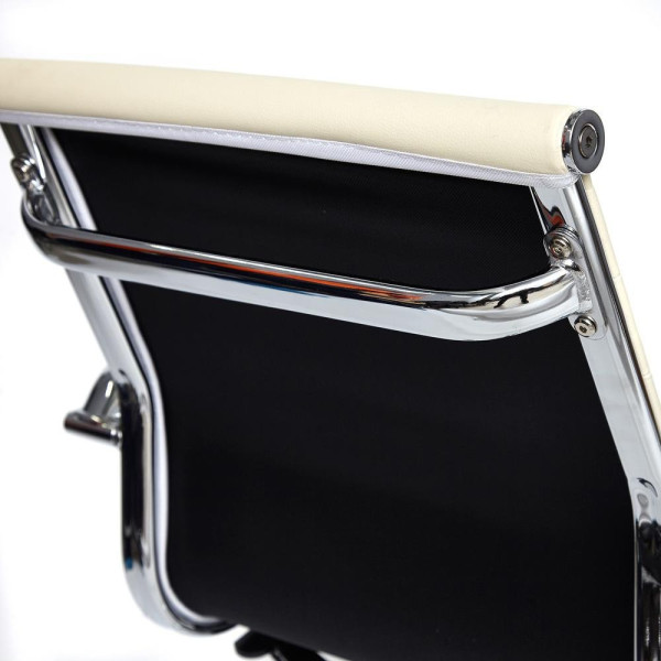 Кресло офисное TetChair «Urban Low» (Искусств. бежевая кожа) фото № 15