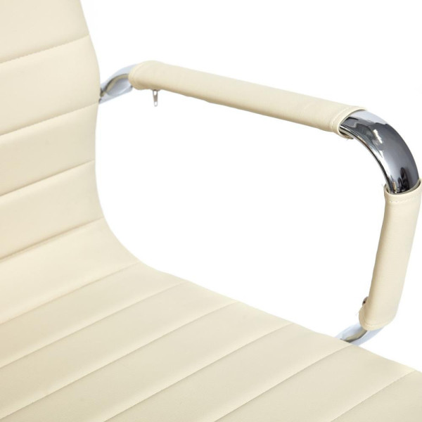 Кресло офисное TetChair «Urban Low» (Искусств. бежевая кожа) фото № 8